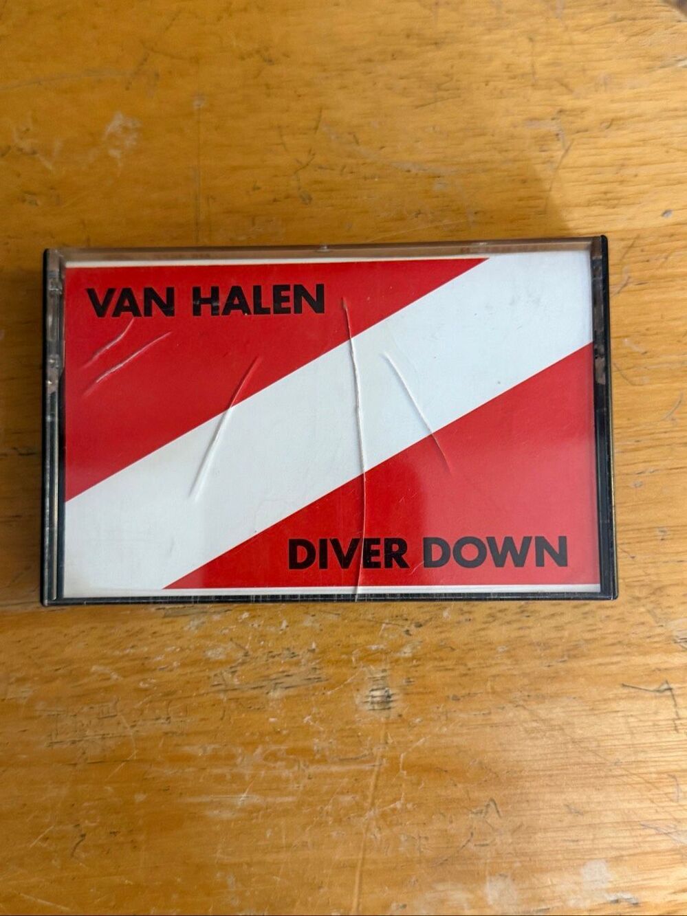 Van Halen Diver Down Vintage Cassette Tape 1982 Warner Bros. (9107)